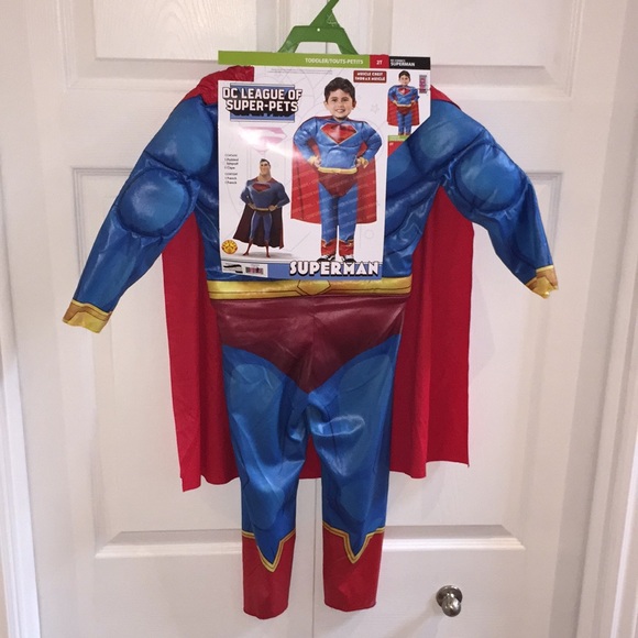 Superman DC League Boys Halloween Superhero Costume Size 2T - Picture 1 of 12